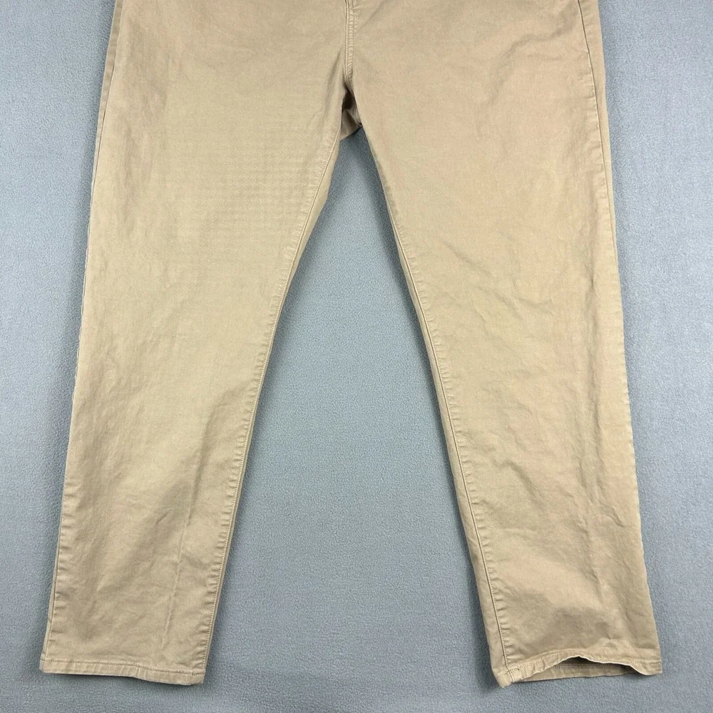 Flint And Tinder Pants Mens‎ 40x30 Tan Chino Tapered Fit Stretch Work Casual